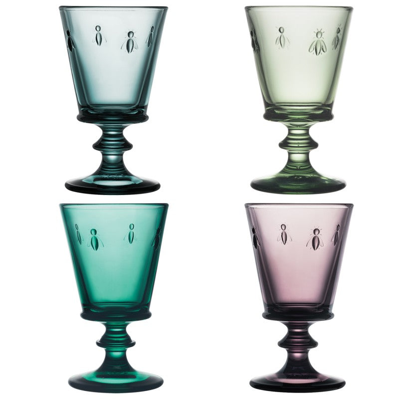 Abeille Bee 4 Assorted Colours Goblet [Set of 4] 𝟭𝟮% 𝗢𝗙𝗙