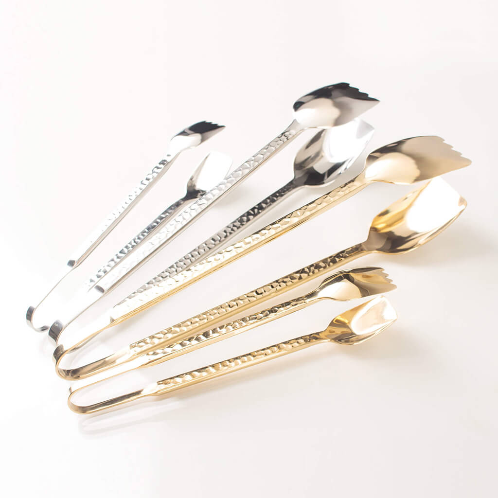 Frontiera Hammered Gold Serving Tong (L) 255mm [𝗦𝗢𝗟𝗗 𝗢𝗨𝗧]