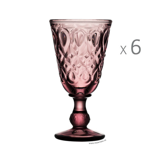 Lyonnais Amethyst Wine Goblet [Set of 6] 𝟭𝟱% 𝗢𝗙𝗙