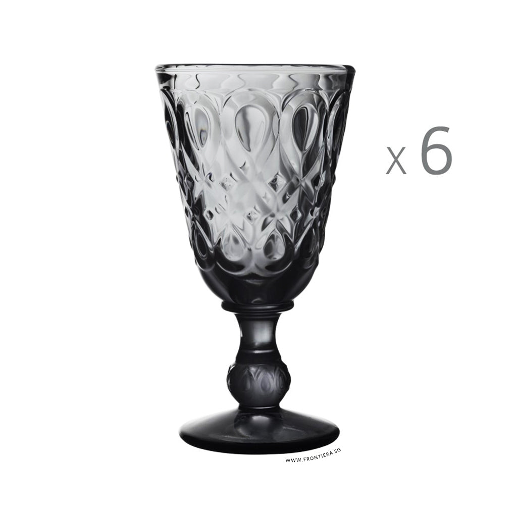 Lyonnais Grey Wine Goblet [Set of 6] 𝟭𝟱% 𝗢𝗙𝗙