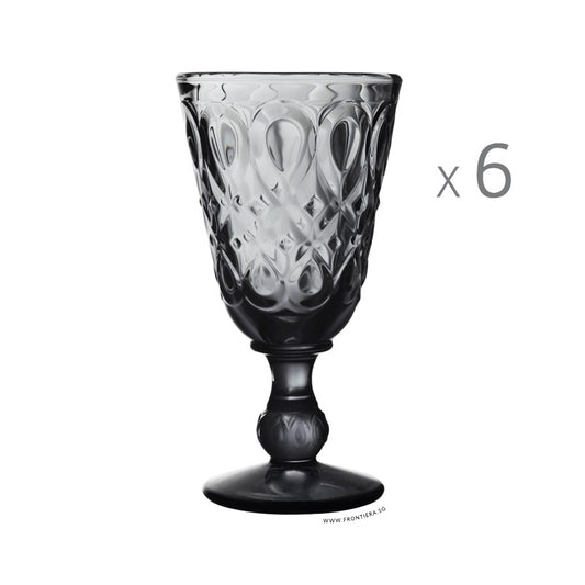 Lyonnais Grey Wine Goblet [Set of 6] 𝟏𝟓% 𝐎𝐅𝐅