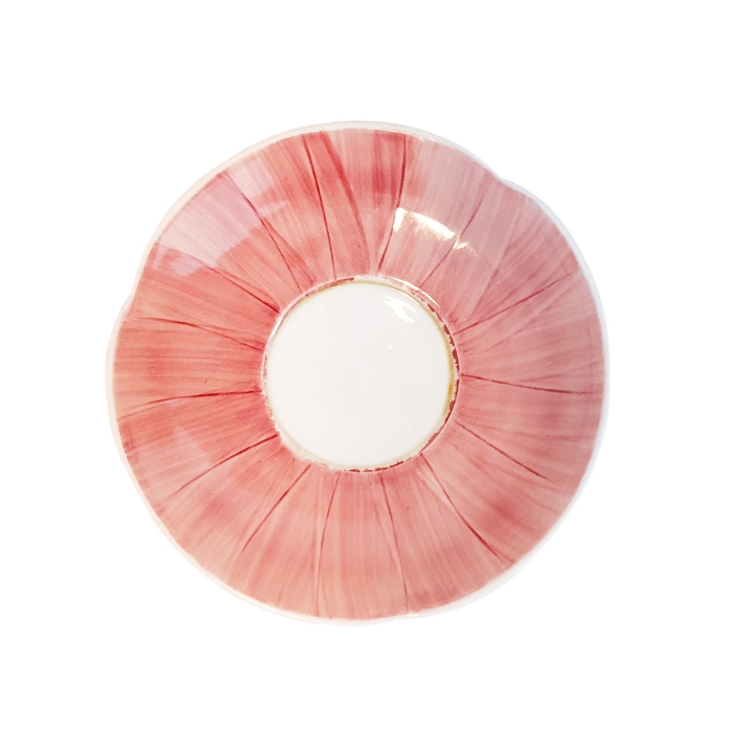 Sky Flower Cappuccino Cup & Saucer Set (Red)