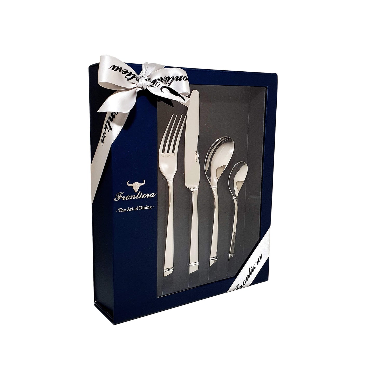 Frontiera White Night 24-Pieces, 6 Person Cutlery Set