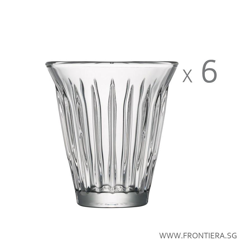 Stackable Zinc Tumbler Glass 200ml [Set of 6] 𝟭𝟱% 𝗢𝗙𝗙