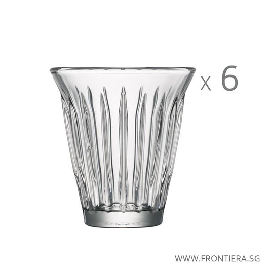 Stackable Zinc Tumbler Glass 200ml [Set of 6] 𝟏𝟎% 𝐎𝐅𝐅