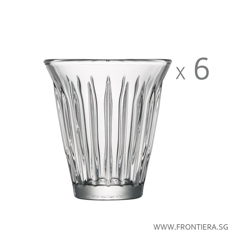 Stackable Zinc Set of 6 Tumbler Glass Ø85xH93mm, 200ml