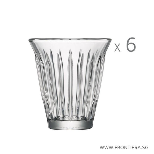 Stackable Zinc Set of 6 Tumbler Glass Ø85xH93mm, 200ml